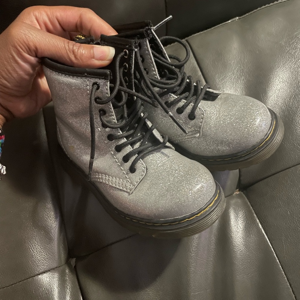 Girls glitter DrMarten boots